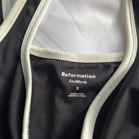 Reformation EcoMove Activewear Dress Skort - Black/White - Size S - Picture 5 of 5